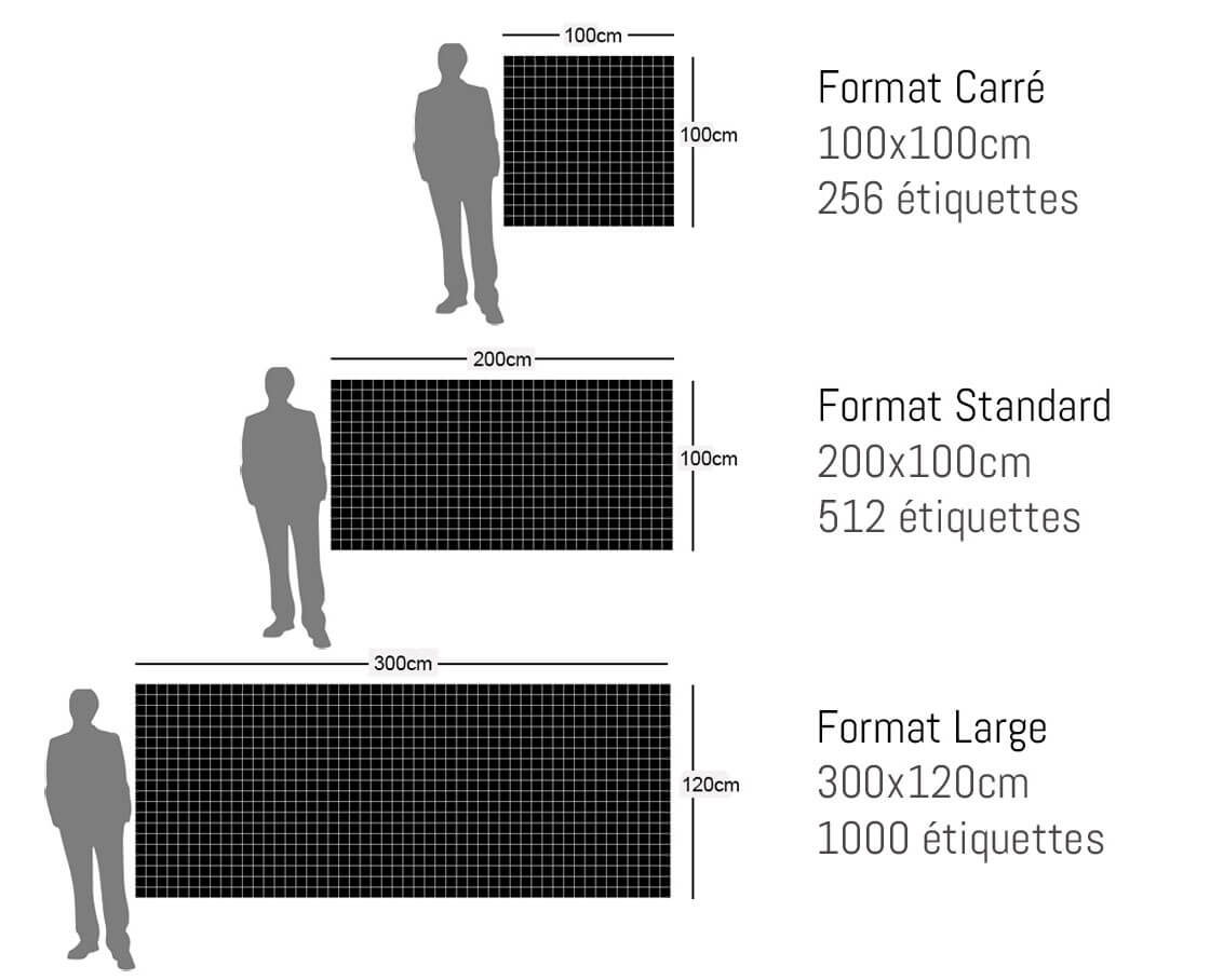 Choisissez la taille de votre visuel pour votre animation photo.